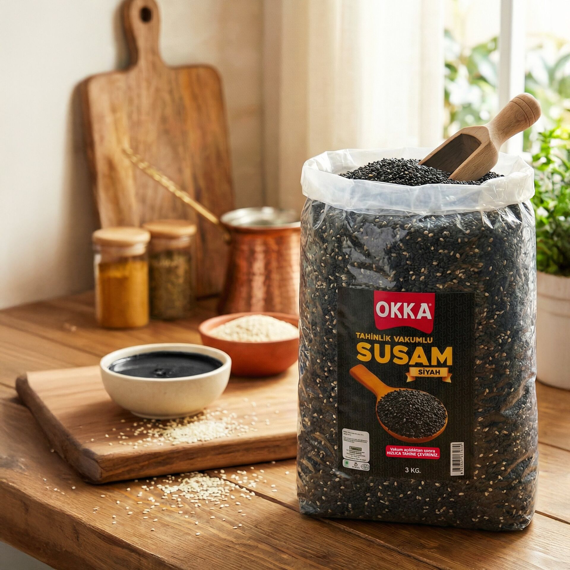 VAKUMLU SUSAM SİYAH 3 KG