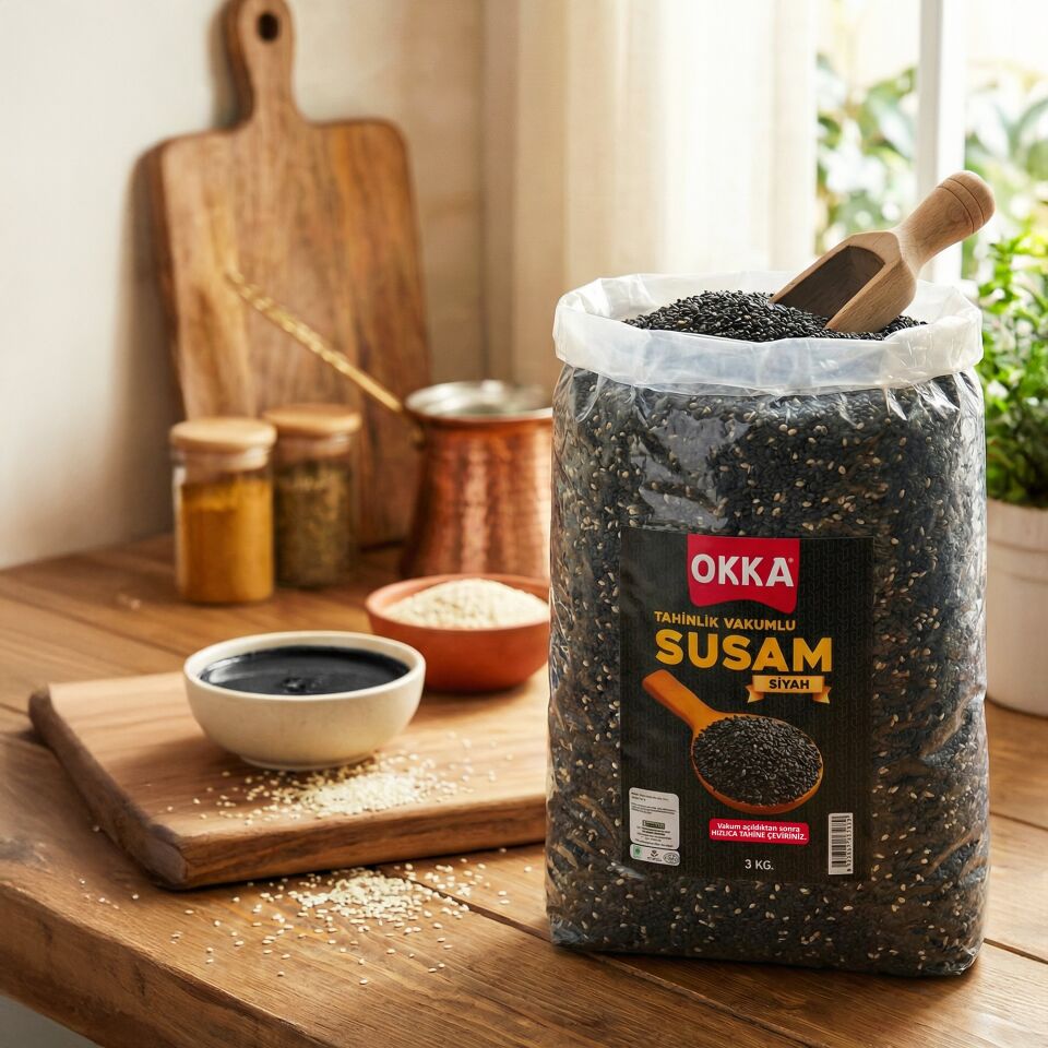VAKUMLU SUSAM SİYAH 3 KG