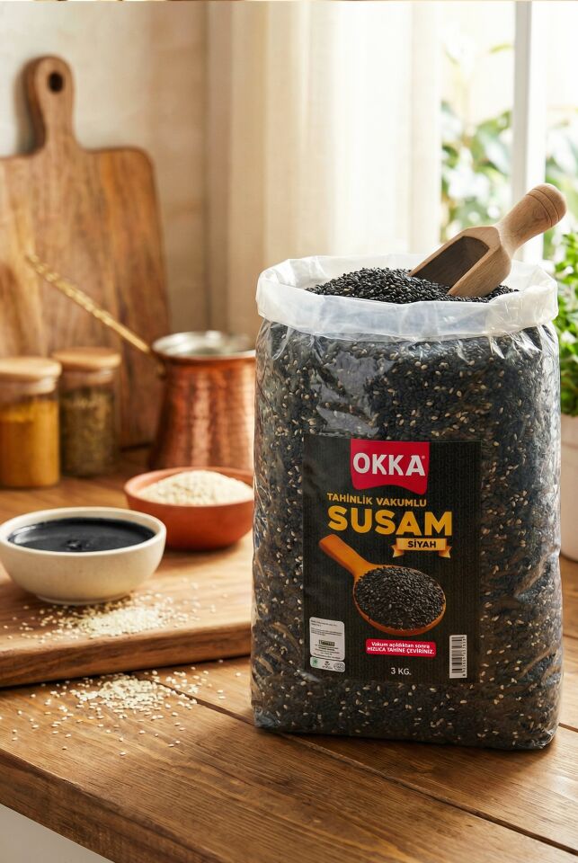 VAKUMLU SUSAM SİYAH 3 KG