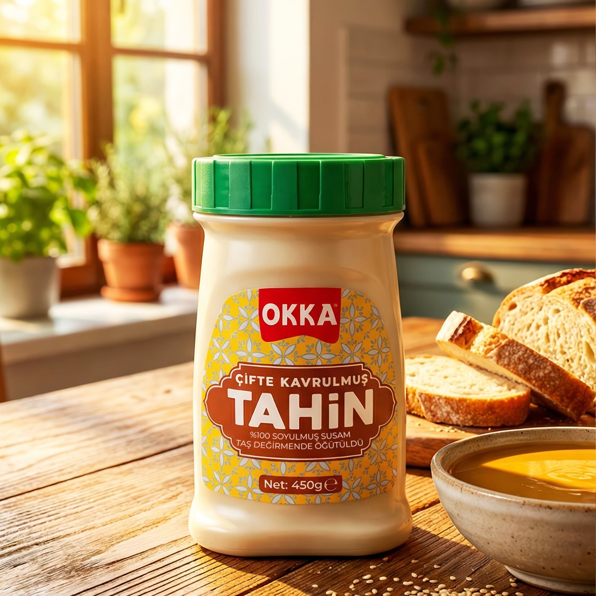 ÇİFTE KAVRULMUŞ TAHİN 450 GR