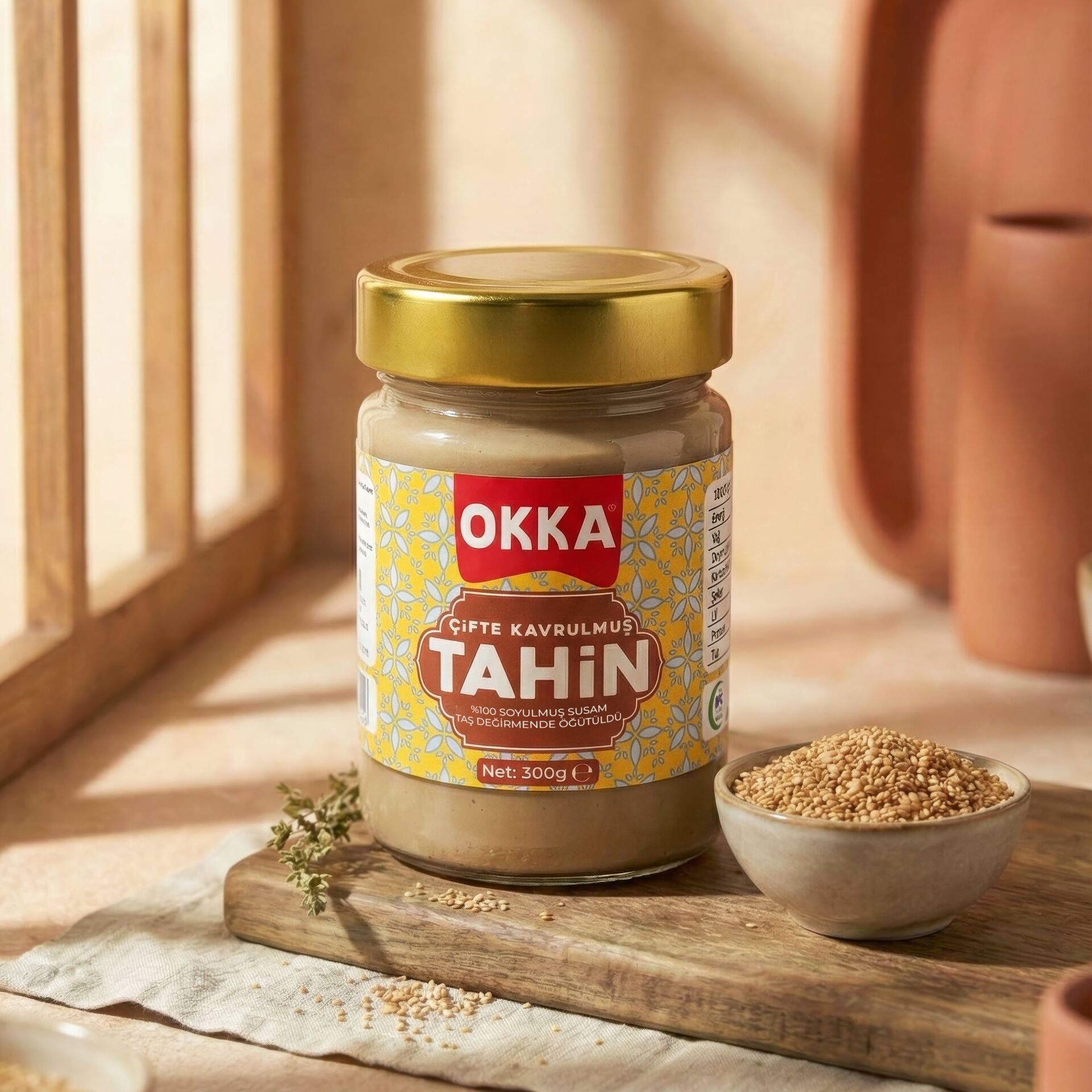 ÇİFTE KAVRULMUŞ TAHİN 300 GR