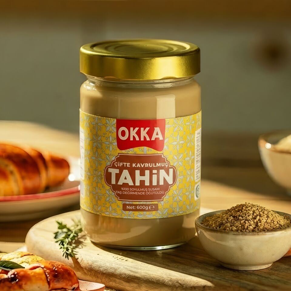 ÇİFTE KAVRULMUŞ TAHİN 600 GR
