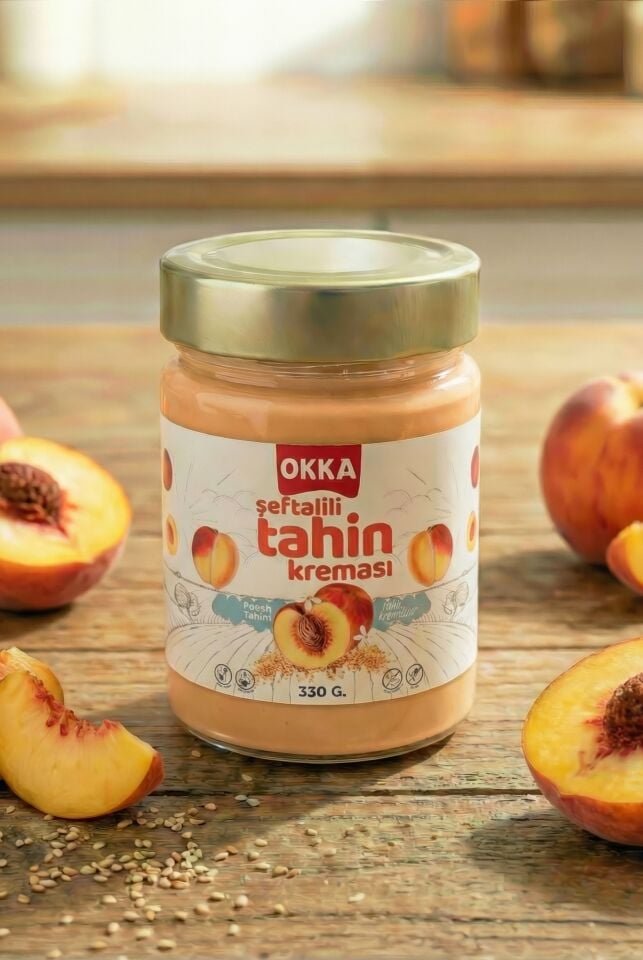 ŞEFTALİLİ TAHİN KREMASI 330 GR